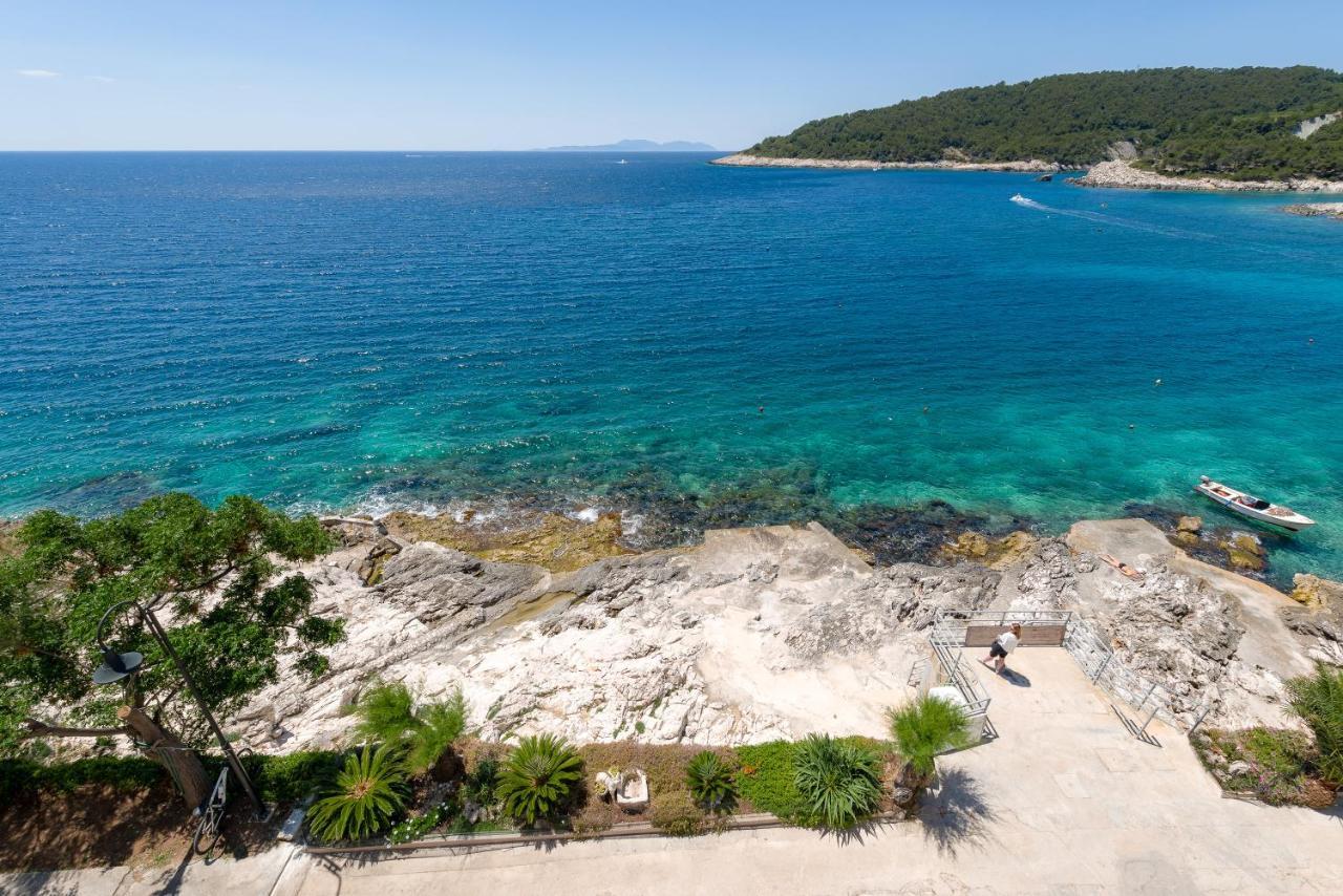 Luxury Bellavista Amazing Sea Holidays With Private Beach & Parking Milna  Exterior foto